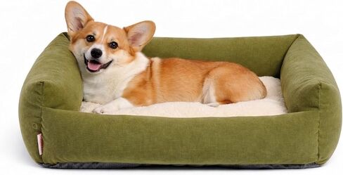 Small Dog Bed for Small Dogs, Cat Beds for Indoor Cats Washable, Orthopedic Dog Bed, Soft Warming Calming Sleeping Puppy Bed Durable Pet Bed with Anti-Slip Bottom 20 Inches in Kuwait