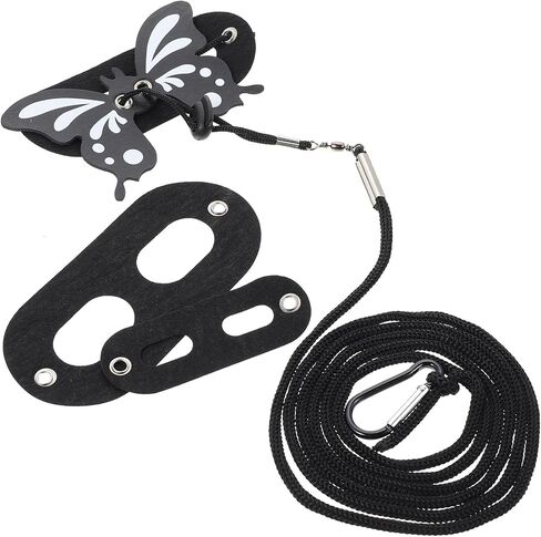 Toddmomy Adjustable Dark Harness Leash with Wing Pattern for Outdoor Use, Gecko Traction Rope Reptile Supply Suitable for Bearded Dragons and Small Crawling Pets in Kuwait