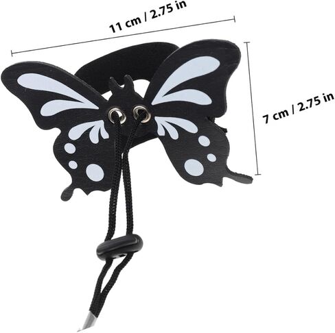 Toddmomy Adjustable Dark Harness Leash with Wing Pattern for Outdoor Use, Gecko Traction Rope Reptile Supply Suitable for Bearded Dragons and Small Crawling Pets in Kuwait