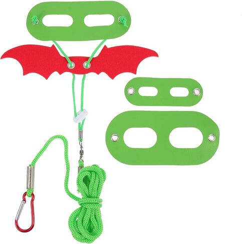 SEWACC Christmas Harness Leash Set with Wings Traction Rope for Outdoor Reptile Walking and Bearded Dragon Use in Kuwait