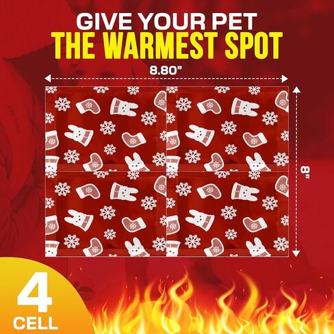 Warmie Super Warmer for Dogs & Cats | Air‑Activated Pet Heat Packs | Bigger & Wider for Bed & Crate Warmth | All‑Natural, Odorless, Steady Heating for Cold Weather Comfort | Safe Warmth | 5 Pack in Kuwait
