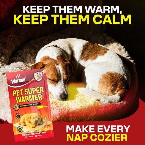 Warmie Super Warmer for Dogs & Cats | Air‑Activated Pet Heat Packs | Bigger & Wider for Bed & Crate Warmth | All‑Natural, Odorless, Steady Heating for Cold Weather Comfort | Safe Warmth | 5 Pack in Kuwait