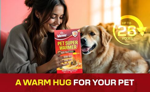 Warmie Super Warmer for Dogs & Cats | Air‑Activated Pet Heat Packs | Bigger & Wider for Bed & Crate Warmth | All‑Natural, Odorless, Steady Heating for Cold Weather Comfort | Safe Warmth | 5 Pack in Kuwait