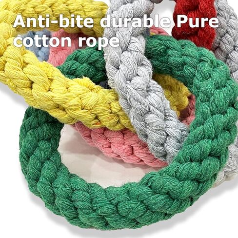 Sugar Glider Toys, Cotton Rope Climbing Rings – Hanging Exercise Toy for Sugar Gliders, Rats, Squirrels, Birds & Small Pets, Cage Accessories for Small Animal Enrichment in Kuwait