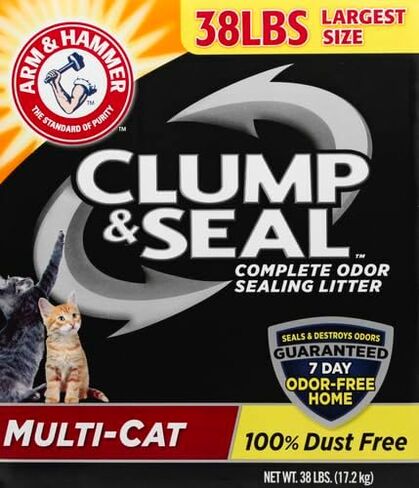 Arm & Hammer Clump & Seal Litter, Multi-Cat Litter 38 lb. in Kuwait