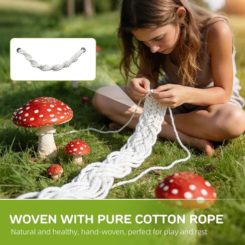 Jumping Spider Enclosure Accessory Set 5 Pcs— Magnetic Mushroom Platforms with Hand-Woven Rope and Jumping Spider Climbing Mesh for Climbing, Resting, and Decorating in Kuwait