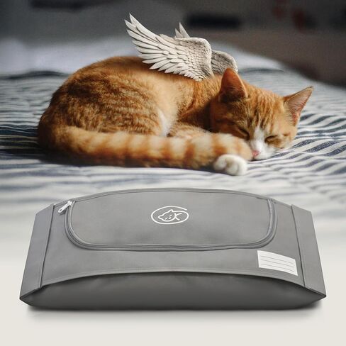 EUTHABAG Snuggle Bag Designed by a Veterinarian. 3–20 lb (Small). The Dignified Pet Cremation & Burial Bag for a Gentle Goodbye for Miniature Poodle, Dachshund, Shih Tzu, and Cats.See Dimension Chart. in Kuwait