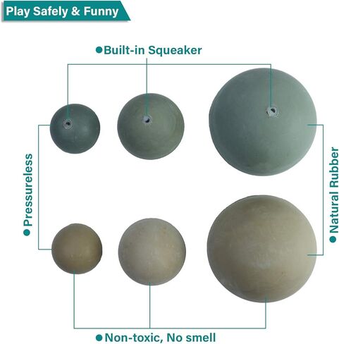 AMA SPORT Squeaky Tennis Balls for Dogs 4 Pack 2.0" Small Tennis Balls for New Puppy Small Dog Toys for Fetch, Exercise, Outdoor Play in Kuwait