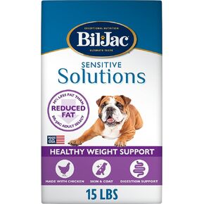 Bil-Jac Sensitive Solutions Healthy Weight Support Dry Dog Food | Fresh Chicken Recipe | 15 lb Bag in Saudi Arabia