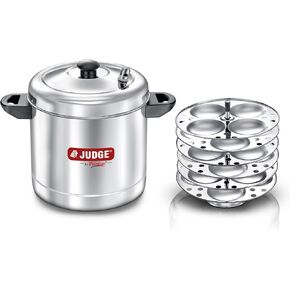 Judge by Prestige Stainless Steel Idli Cooker with 6 Plates,1.5 Liters in Saudi Arabia