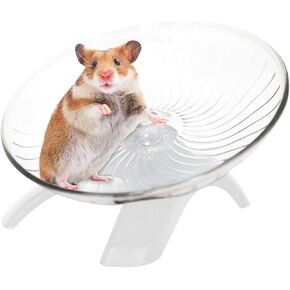 Hamster Wheel, Hamster Flying Saucer Silent Running Exercise Wheel for Hamsters, Hermit Crab, Mice, Gerbil Small Cage(Color:White) in Saudi Arabia