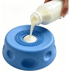 Slow Feeder Dog Bowls, Dog Lick Bowl with Rolling Ball, Puzzle Feeder for Liquid Treats Bone Broth Yogurt, Food-Grade Slow Eating Toy for Anxiety Relief, Lick Pad for Medium Small Dogs Cats (Blue) in Saudi Arabia