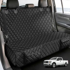 غطاء مقعد سيارة للكلاب للشاحنات، غطاء مقعد خلفي عالي التحمل لسيارة Ford F150/Chevrolet Silverado 1500/Ram 1500/GMC Sierra 1500، غطاء مقعد خلفي مضاد للماء للحيوانات الأليفة للكلاب in Kuwait