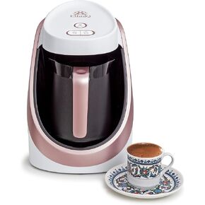 ETHNIQ Turkish Coffee Maker - 100% BPA Free, 120V, 1 to 4 Cup Brewing Capacity with Cook Sense Technology for Delicious Cup of Turkish & Greek Coffee, Turkish Coffee Pot - Black in Saudi Arabia