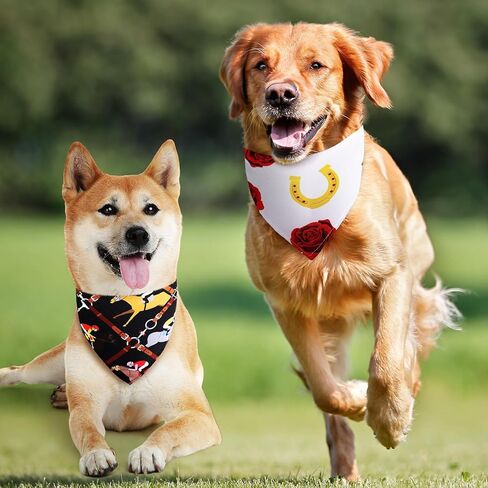 Sanwuta 4 Pcs Derby Dog Bandana Run for The Roses Dog Bandana Adjustable Horse Racing Triangle pet Scarf Jockey Attire Accessories for Small Medium Pet in Kuwait