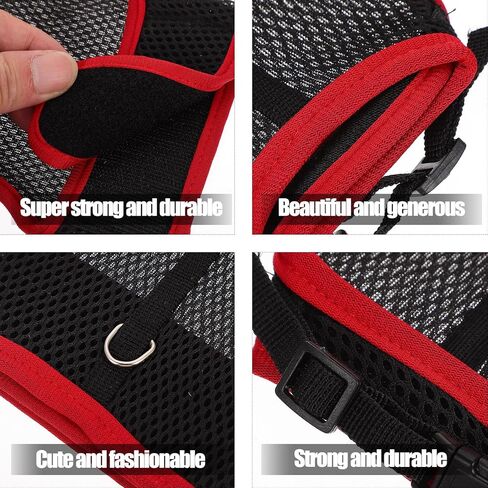 BESPORTBLE Small Animal Harness Leash 3pcs Vest Set Soft Mesh Adjustable Rabbit Hamster Guinea Pig Leash for Outdoor Walking and Training in Kuwait