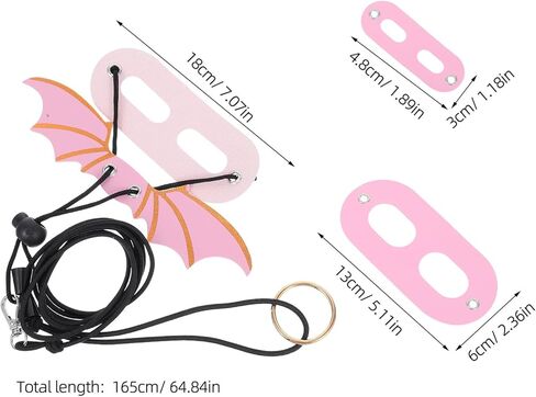 Toddmomy Adjustable Bearded Dragon Harness Leash Set for Reptiles and Small Lizards, Pink Lightweight Escape-Prevention Outdoor Walking Gear in Kuwait