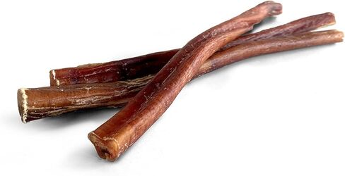Bully Sticks مرفوعة ومصنوعة في الولايات المتحدة الأمريكية، 10 بوصات (عبوة من 6 قطع)، خالية من الرائحة، مضغ طبيعي بالكامل للكلاب، مكافآت in Kuwait