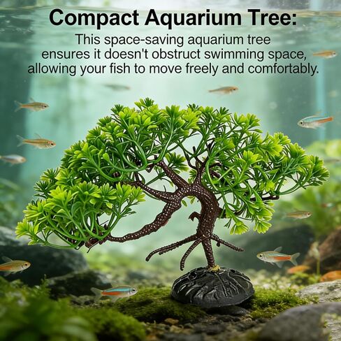 Mangrove Tree for Aquarium Fake Fish Tank Landscaping Decoration Aquarium Décor Plastic Plants Aquarium Tree Ornament | Mangrove Tree for Aquarium Artificial Fish Tank Landscaping Decoration in Kuwait