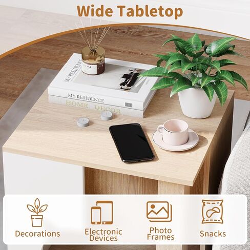 PETSITE Wooden Cat House, Indoor Cat Cave Nightstand Side End Table with Anti-Slip Robust Metal Legs, Spacious Tabletop, and Round Side Entrance, 17 x 16 x 19.5 Inches in Kuwait