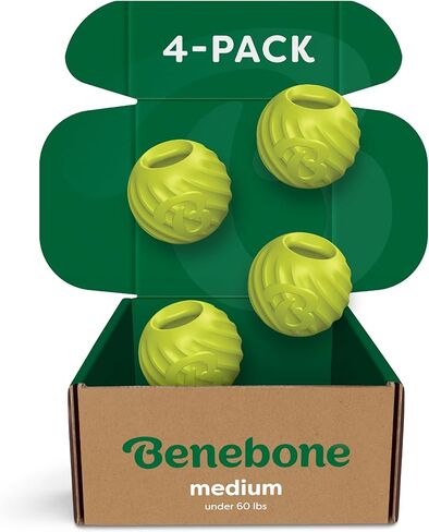 Benebone Durable Rubber Dog Toy Ball, Limited Edition America 250, One Size in Kuwait