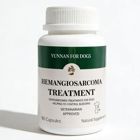 Yunnan Sanqi Capsules for Dogs, Herbal Quick Stop Bleeding, Blood Support for Hemangiosarcoma, Hemoabdomen, Cancer Bleeding, Pericardial Effusion, Ulcer-Related Bleeding, Bloody Stools - 90 Capsules in Kuwait
