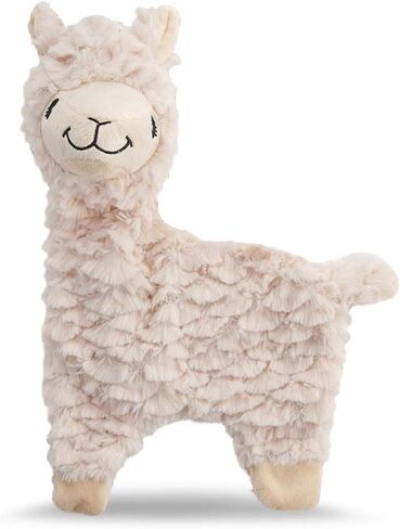 NANDOG The Signature Collection My BFF Alpaca Dog Toy in Beige - Soft Plush & Crinkle Fabric - Interactive & Cuddly Companion - Modern Design, Lightweight & Durable - Perfect for Small/Medium Dogs in Kuwait