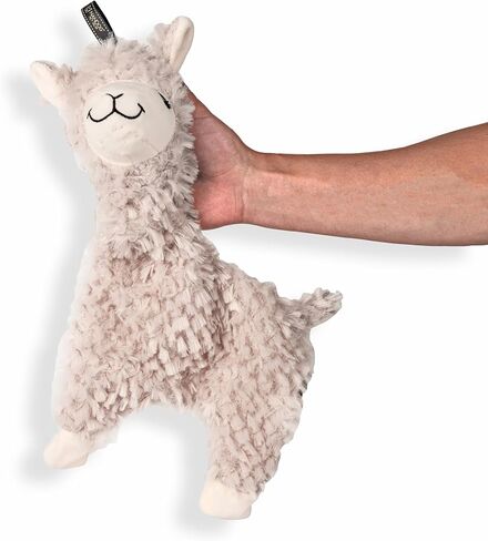 NANDOG The Signature Collection My BFF Alpaca Dog Toy in Beige - Soft Plush & Crinkle Fabric - Interactive & Cuddly Companion - Modern Design, Lightweight & Durable - Perfect for Small/Medium Dogs in Kuwait