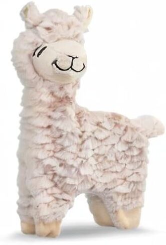 NANDOG The Signature Collection My BFF Alpaca Dog Toy in Beige - Soft Plush & Crinkle Fabric - Interactive & Cuddly Companion - Modern Design, Lightweight & Durable - Perfect for Small/Medium Dogs in Kuwait