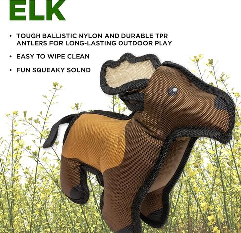 Dog Toys | Elk Stuffed Animal Squeaky Toy for Dogs | Interactive Outdoor Plush Toy Built for Adventure in Saudi Arabia
