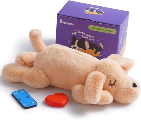 لعبة Fuzzwoof للكلاب التي يتم التحكم فيها عن بعد لنبضات القلب، 8 أصوات ومحاكاة نبضات القلب لمساعدة الجراء على النوم وتخفيف القلق، وتدريب القفص، ورفيق مهدئ قابل لإعادة الشحن in Kuwait