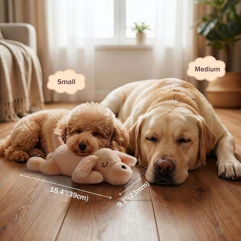 لعبة Fuzzwoof للكلاب التي يتم التحكم فيها عن بعد لنبضات القلب، 8 أصوات ومحاكاة نبضات القلب لمساعدة الجراء على النوم وتخفيف القلق، وتدريب القفص، ورفيق مهدئ قابل لإعادة الشحن in Kuwait