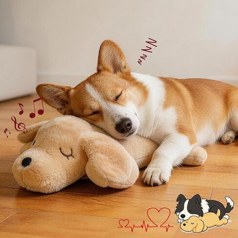 لعبة Fuzzwoof للكلاب التي يتم التحكم فيها عن بعد لنبضات القلب، 8 أصوات ومحاكاة نبضات القلب لمساعدة الجراء على النوم وتخفيف القلق، وتدريب القفص، ورفيق مهدئ قابل لإعادة الشحن in Kuwait