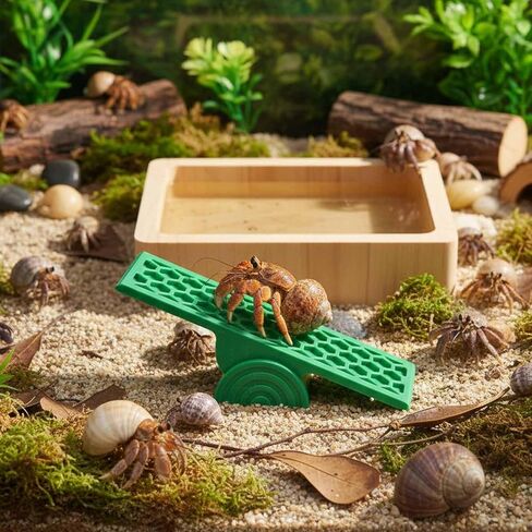 Hermit Crab Seesaw Climbing Toy, Hermit Crab Tank Decoration Ornament in Kuwait