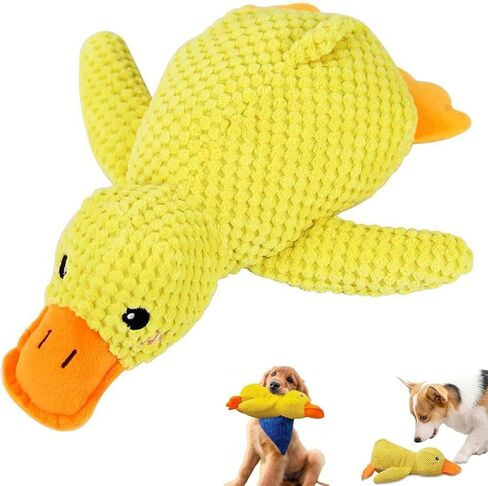 Duck Dog Toys,2026 New Yellow Duck Dog Toy,Dogs Toys for Aggressive Chewers,Durable Stuffed Dogss Puppy Toys,Dogs Ducks Toy with Quacking Sound for Indoor Dogs-Yellow, 9.8"x8.6"(S) in Kuwait