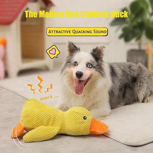 Duck Dog Toys,2026 New Yellow Duck Dog Toy,Dogs Toys for Aggressive Chewers,Durable Stuffed Dogss Puppy Toys,Dogs Ducks Toy with Quacking Sound for Indoor Dogs-Yellow, 9.8"x8.6"(S) in Kuwait