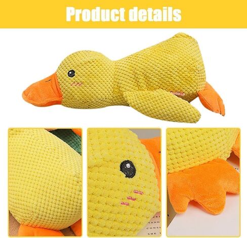 Duck Dog Toys,2026 New Yellow Duck Dog Toy,Dogs Toys for Aggressive Chewers,Durable Stuffed Dogss Puppy Toys,Dogs Ducks Toy with Quacking Sound for Indoor Dogs-Yellow, 9.8"x8.6"(S) in Kuwait