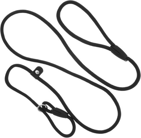 Black Heavy Duty Slip Leads for Dogs, Comfortable Slip Lead Dog Leash No Pull Dog Training Leash Adjustable Rope Dogs Leashs Slips Lead Control Leashs for Training Walking Small to Medium in Kuwait