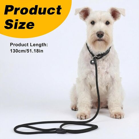 Black Heavy Duty Slip Leads for Dogs, Comfortable Slip Lead Dog Leash No Pull Dog Training Leash Adjustable Rope Dogs Leashs Slips Lead Control Leashs for Training Walking Small to Medium in Kuwait