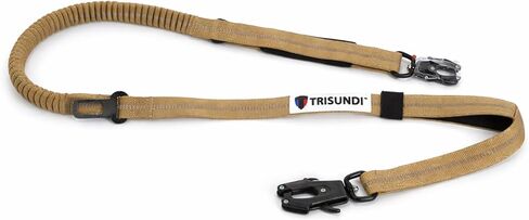 مقود Trisundi® الممتص للصدمات للكلاب بطول 4.3-6.2 قدم قابل للتعديل، ومقابض مزدوجة مبطنة، ومقود بنجي غير متشابك مع تصميم عاكس للكلاب المتوسطة والكبيرة in Kuwait