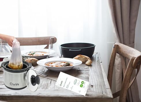 بطانات طباخ بطيء صغيرة من كيوفين، أكياس طبخ خالية من مادة BPA وسهلة التنظيف، تناسب طباخ بطيء صغير 0.65QT وأواني فخارية صغيرة، 10 قطع in Kuwait
