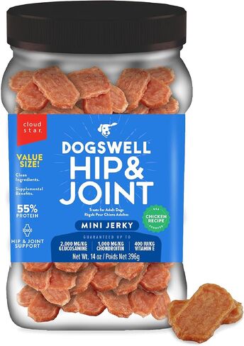 Dogswell الورك والمفاصل الدجاج ميني متشنج الكلب يعامل، 14 أوقية. جرة in Kuwait