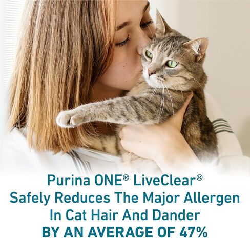 تركيبة Purina ONE LiveClear لأطعمة القطط الجافة التي تقلل من مسببات الحساسية مع الدجاج الحقيقي باعتباره المكون رقم واحد - 14 رطل. in Kuwait