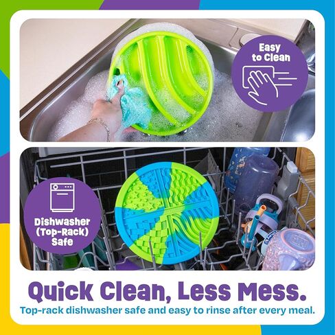 Brightkins Circle Slow Feeder and Lick Mat, Outdoor Puzzle Board, Interactive Dog Toys, Dog Birthday, Enrichment Bowls, Puppy Teething and Chewing, Stimulating Automatic Feeder in Saudi Arabia