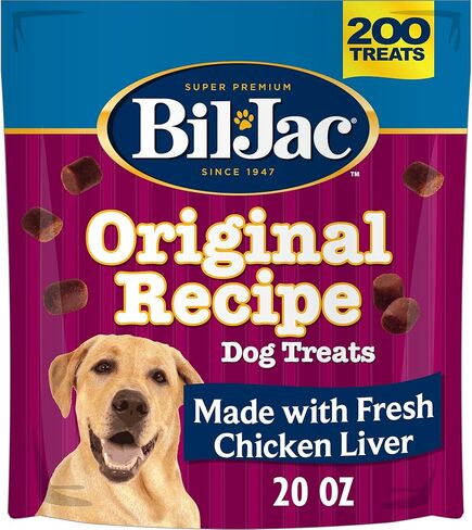Bil-Jac Original Recipe Soft Dog Treats, Real Chicken Liver, 20 oz Resealable Bag in Kuwait