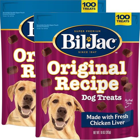 Bil-Jac Original Recipe Soft Dog Treats, Real Chicken Liver, 20 oz Resealable Bag in Kuwait