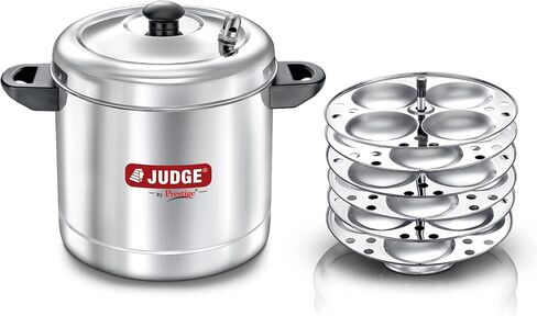 Judge by Prestige Stainless Steel Idli Cooker with 6 Plates,1.5 Liters in Kuwait