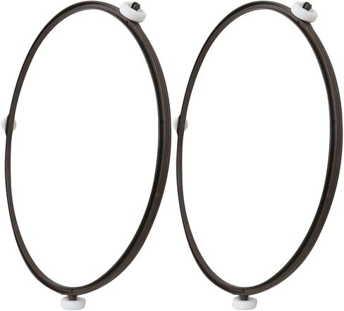 Upgraded Universal 9.5 Inch Turntable Roller Ring for LG Microwaves - Replacement Part, Fits Models MVH1615WW, LMV1630BB, MV1645AGTL, MV1646EGY(2 Pack) in Kuwait