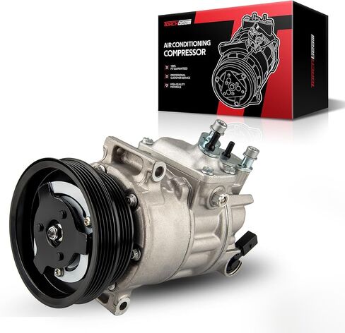 Torchbeam Air Conditioning Compressor 198567, for 2005-2014 Jetta 2.5L, 2006-2010 2012-2014 Beetle, 2012-2014 Passat 2.5L, 2010-2014 Golf 2.0L, 2006-2009 Rabbit, 2012-2013 TT RS ac a/c compressor in Saudi Arabia