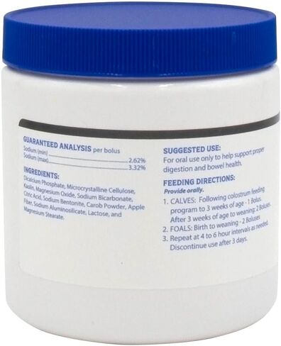 Vet's Plus Anti-Diarrheal Bolus for Calves & Foals 50 Count Jar in Kuwait